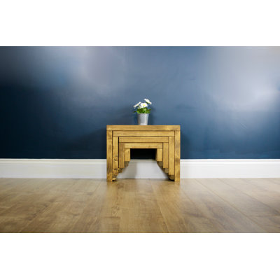 Donovan Solid Wood Sled Nesting Tables
