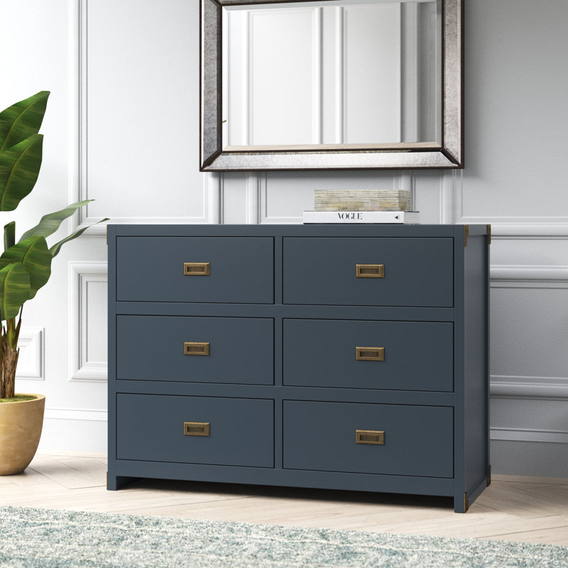 Flynn Kids 6 - Drawer Dresser, Graphite Blue