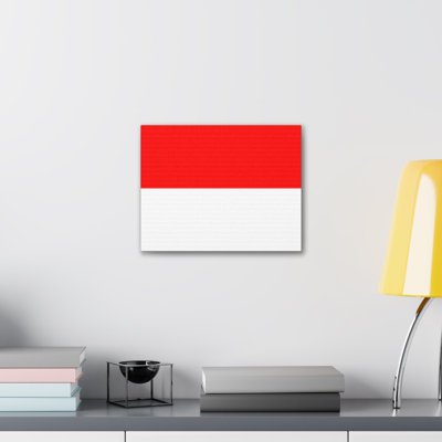 "Drapeau du pays indonésien" sur toile