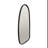 Cora 37" Asymmetrical Wall Mirror In Black Iron Finish
