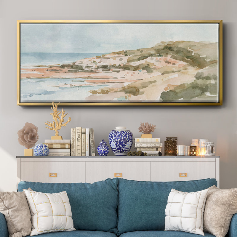 Neutral Seaside II- Framed Canvas