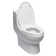 Siège de toilette allongé de remplacement à fermeture douce