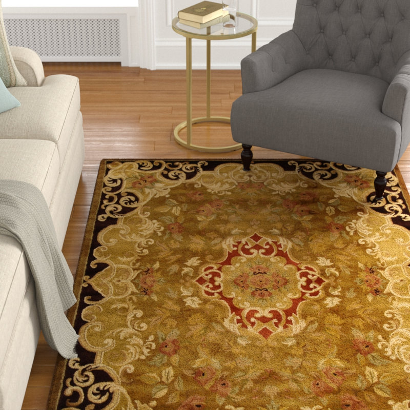 Tapis oriental en laine touffeté à la main Algier, Rectangle 8 pi 3 po x 11 pi