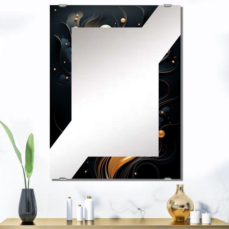 Cortazal - Abstract Decorative Wall Mirrors MIR135361, 40" x 30"