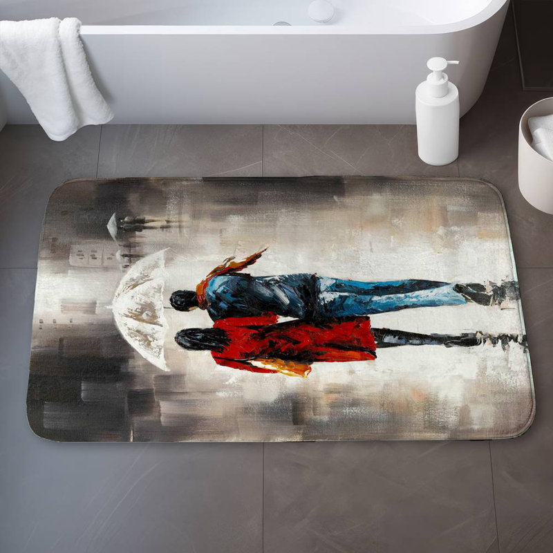 Arrigo Microfiber Non-Slip Bath Mat