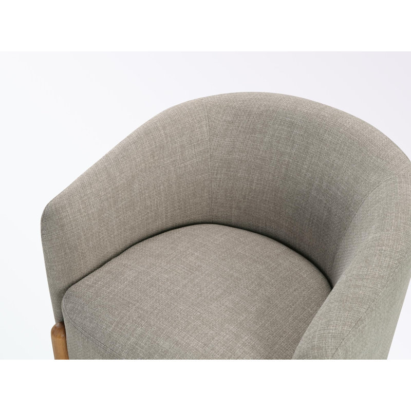 Upholstery Accent Chair with wooden legs, Blue