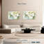 Branche de magnolia Harnek, aquarelle blanche-108913319