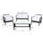 Cabbar 4 - Person Patio Conversation Set with Cushions-702438462