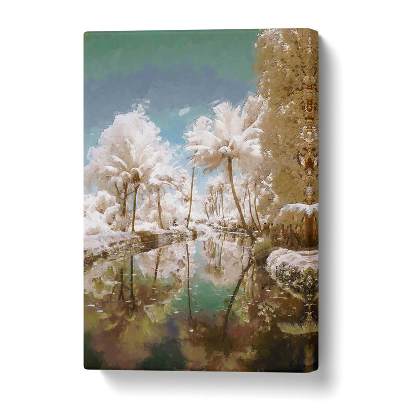 Tree View in Kerala India - Wrapped Canvas, 76 cm H x 50 cm W