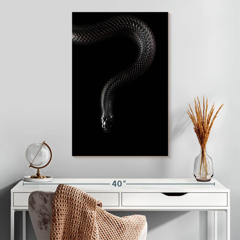 Brampt Mexican Black Snake, 30" H x 20" W