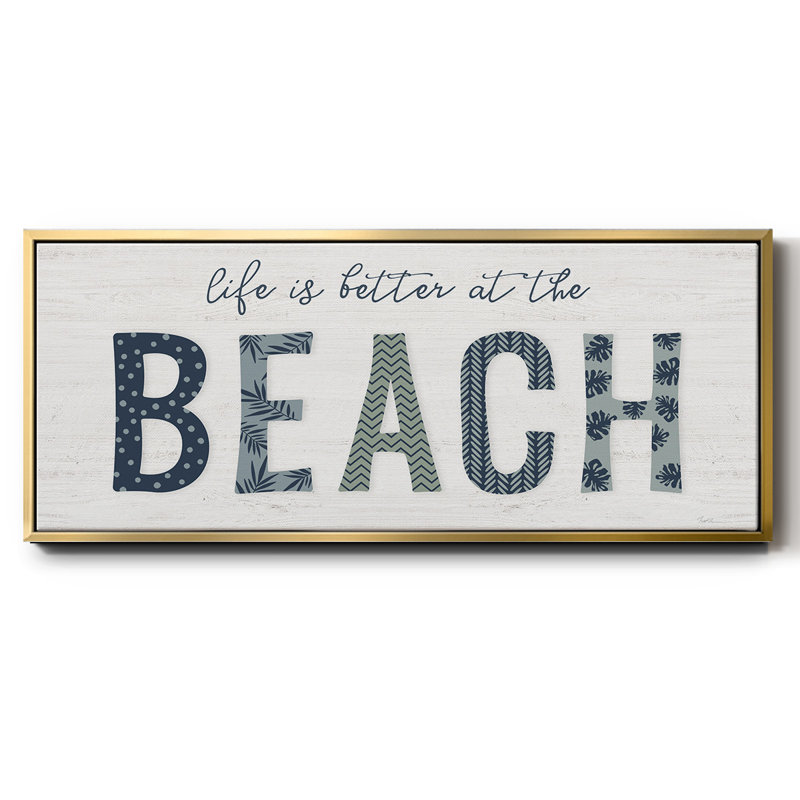 Beach Better - toile encadrée