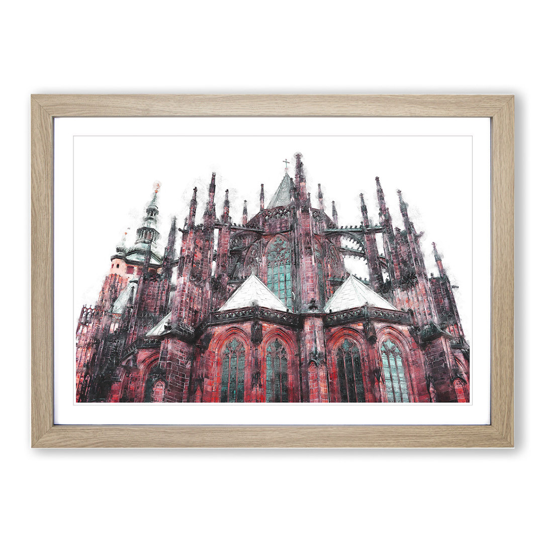 Prague Castle in the Czech Republic - Framed Print