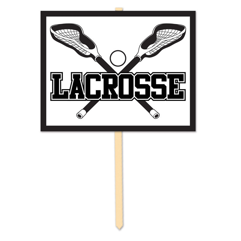 Lacrosse Yard Sign - 11" x 14" - Pack of 6