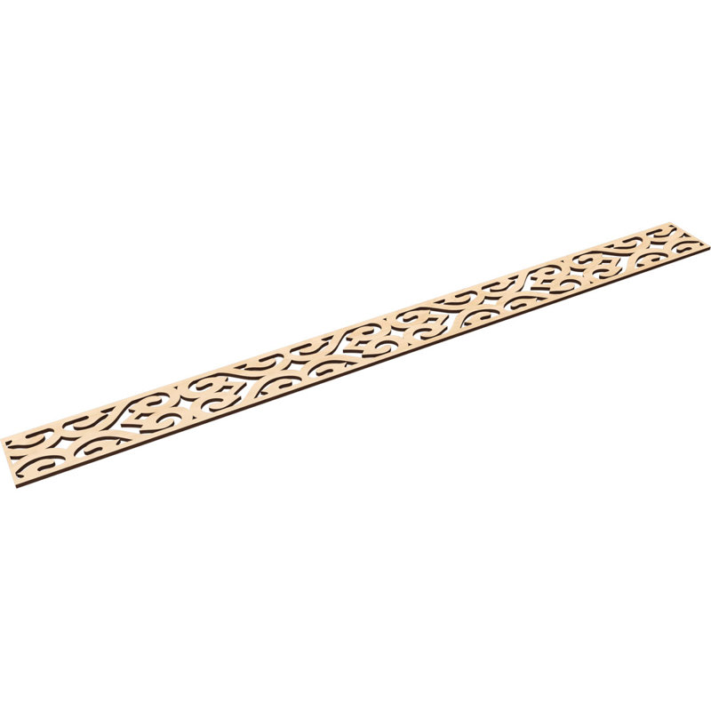 Moulure de chantournage Keene, H 4 po x l 46,375 po x P 0,25 po, Bouleau