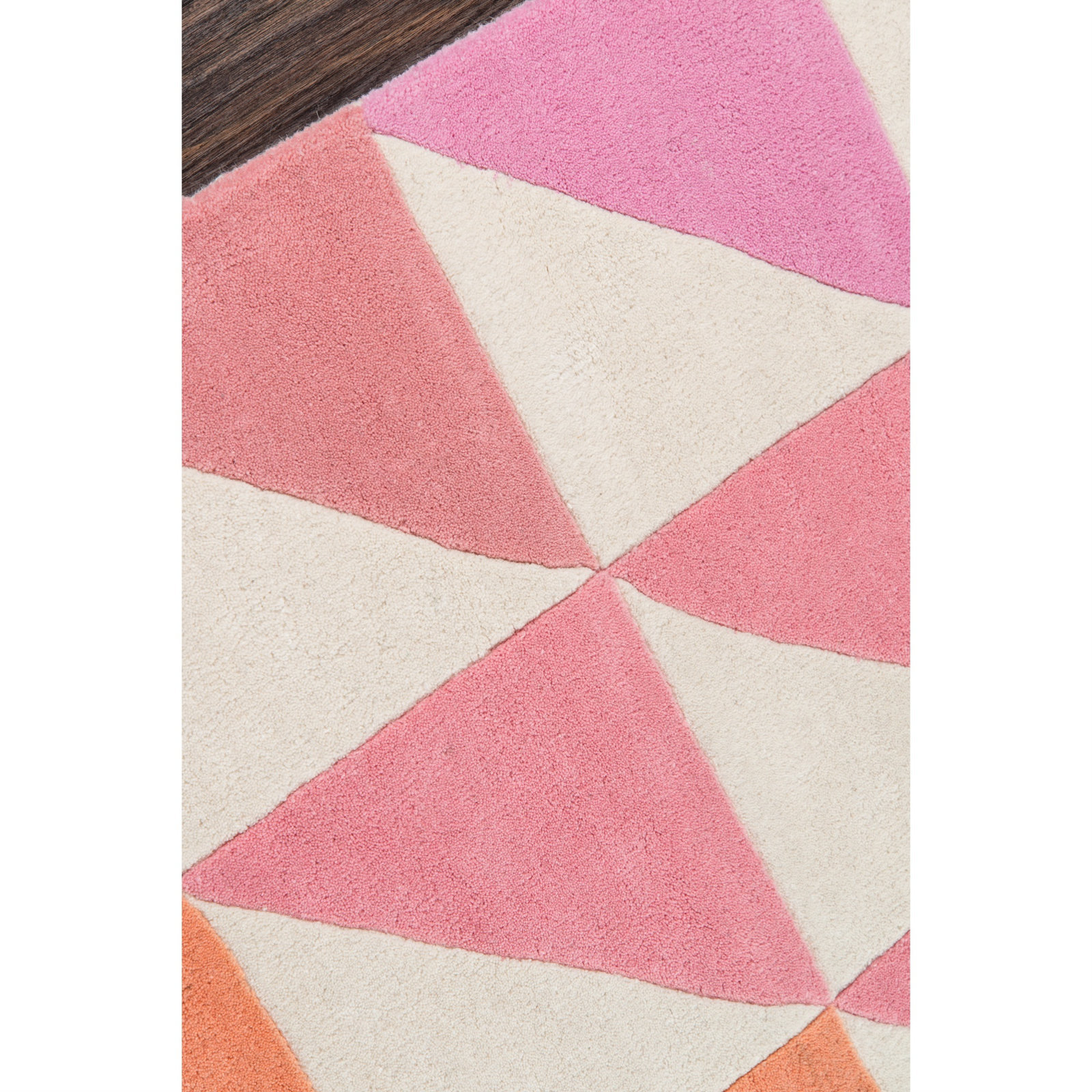 Glory Hand Tufted Wool Ivory/Pink/Orange Rug, Rectangle 8' x 10'