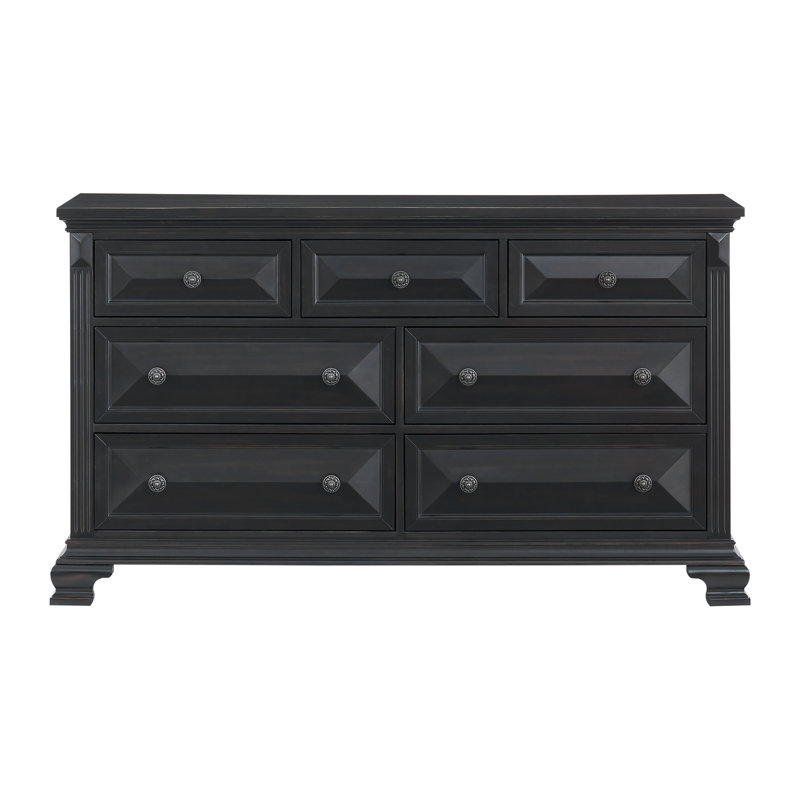 Alcott Hill® Daryel 7-Drawer Dresser, Black