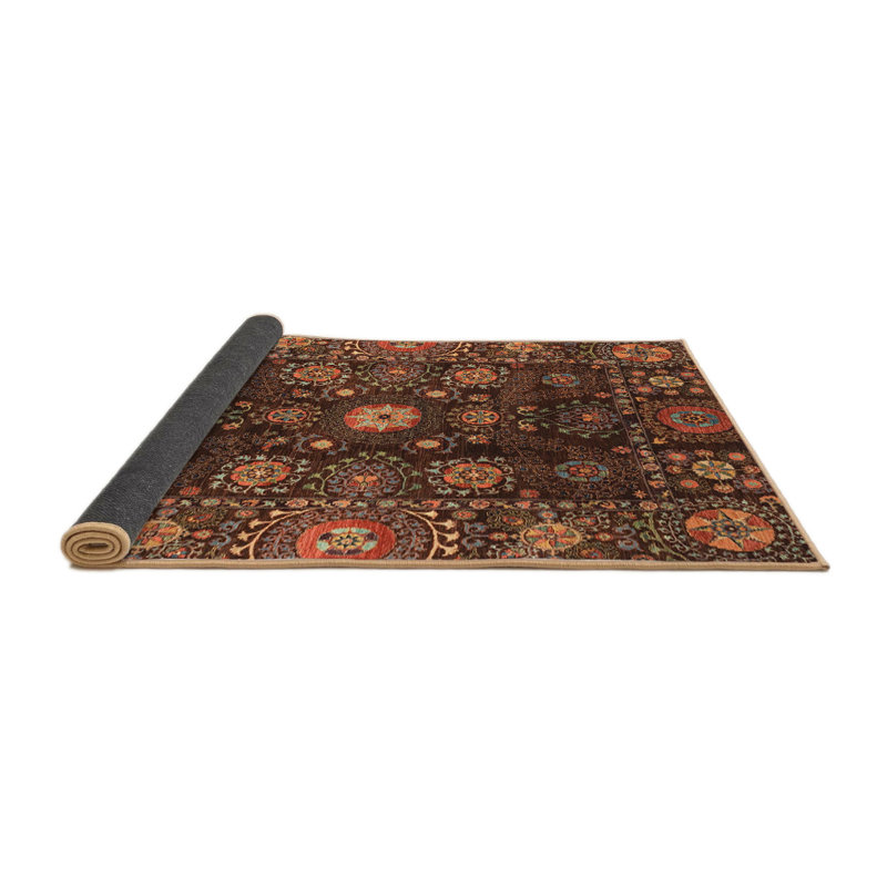 Tapis abstrait moderne 3903, Rond 5 pi