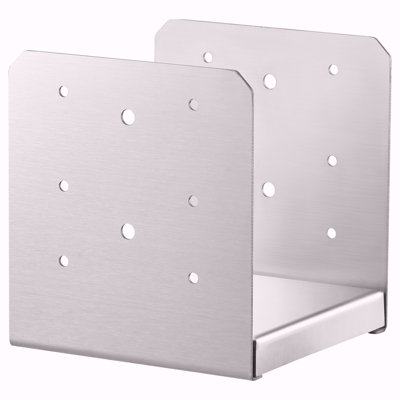 6"X 6" Post Base, 1Pcs Stainless Steel Adjustable Post Anchor Bracket(Internal 5.9 X 5.5"), Adjustable Post Base For Pavilion Deck Porch Handrail Railing Support Decorative Anchor Plate