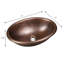 Lavabo de salle de bain Wallace de 17 po, lavabo rustique en cuivre pur martelé à la main, à encastrer ou à poser sur un comptoir-134955613