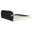 Lit tapissier en tissu de style crème, lit double simple de style moderne, très grand lit