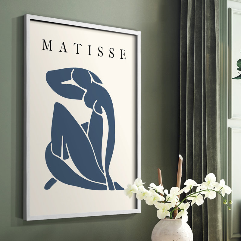 Matisse CECL XXXI, reproduction encadrée - bois massif, Blanc, H 10 po x l 8 po