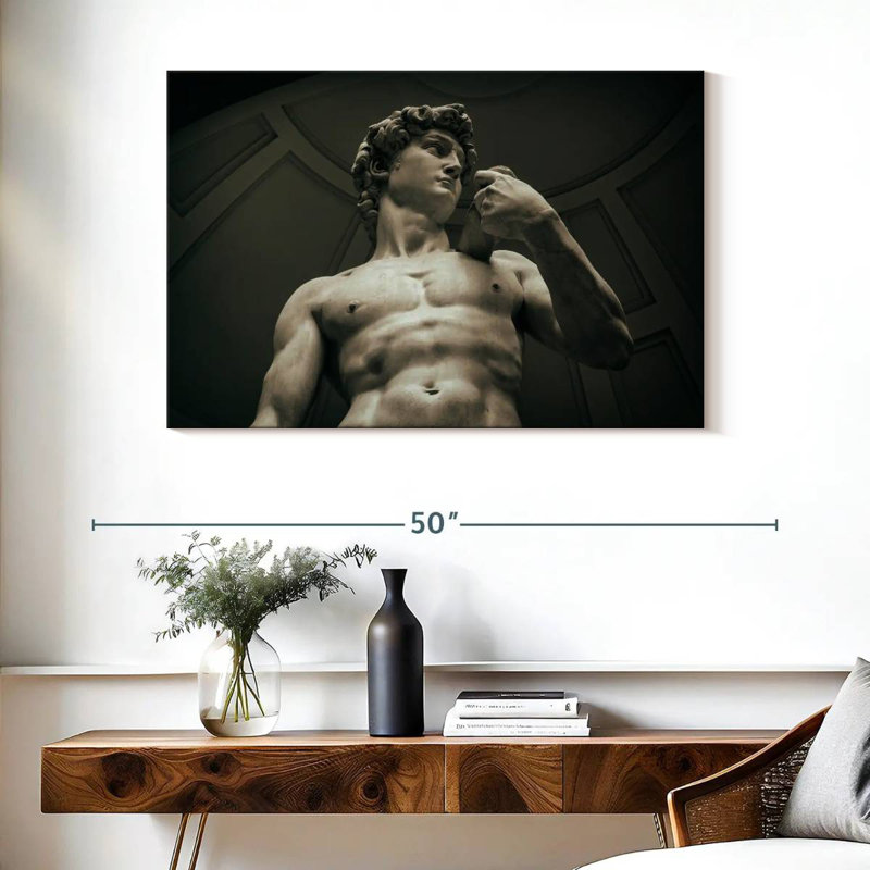 David de Michaelangelo à Florence I, H 26 po x l 39 po