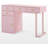 Arbadella Vanity Makeup Desk, Rectangle Accent Manicure Table with Cabinet-1888140676