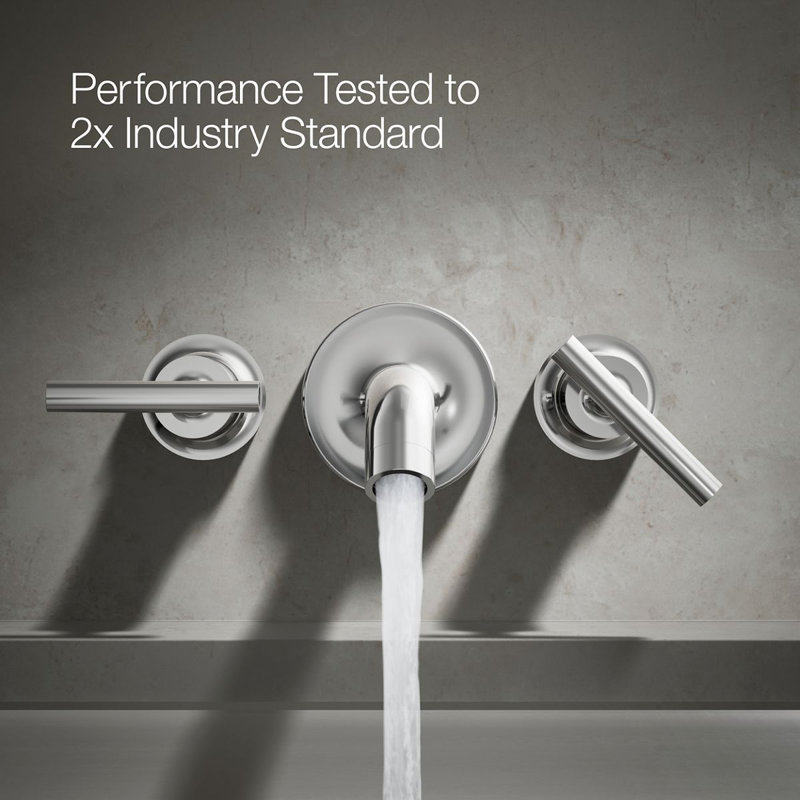 Purist® Deck- or Wall-Mount High-Flow Bath Trim with Lever Handles, Polished Chrome