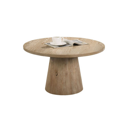 Table basse contemporaine 28,6 po, chêne