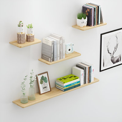 Solid Wood Floating Wall Shelf