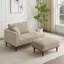 Chaise longue et tabouret rembourrés Finken-1086305210