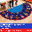 KidCarpet.com Friends Semicircle Classroom Rug, 6'x12' Semicircle