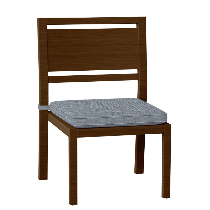 Chaise d'appoint en aluminium Avondale - Chêne, Chambray Rollo, Welt, Chêne