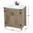 Slayton 30'' Single Bathroom Vanity with Engineered Marble Top-95780131