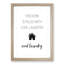 Love Laughter and Laundry - Framed Print-62802613-62802615