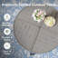 Ensemble repas pour 4 personnes avec chaises pivotantes 360 °-425480700