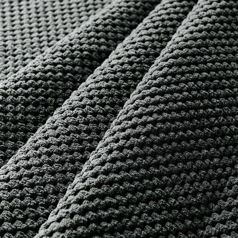 Canapé modulaire à grain de café désossé et rembourré Like Upholstery, H 35 po x l 120 po x P 120 po, Gris foncé