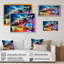 «Miami Beach Holidays 4 Architecture», reproduction sur toile-86829753-86829755