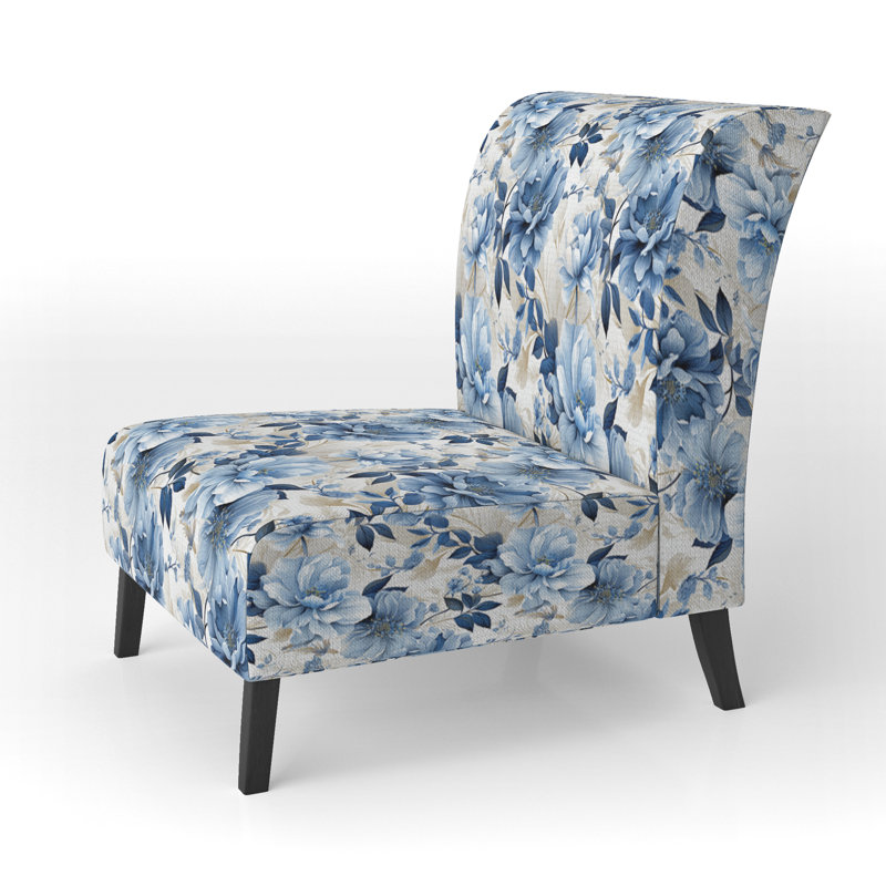 Motif floral Serene Blue Garden Blooms