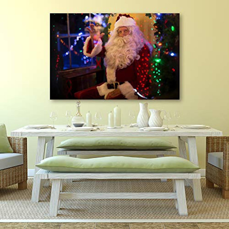 Christmas Holiday Celebration Santa Claus X06 - Photographie sur toile tendue, H 32 po x l 48 po