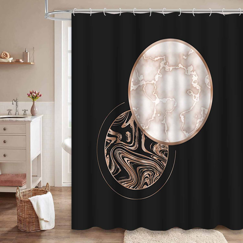 Rideau de douche Rose Fashion, L 72 po x l 84 po