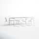 Avers 83'' Rectangular 8 - Person Outdoor Dining Set
