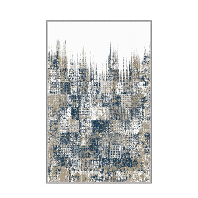 Premium Hall Carpet, 2.6 x 9.8 ft | 100% Polyester, 0.04 in Pile Height | Antibacterial & Non-Slip Underside | Machine Washable, 3D Digital Printing | Durable Woven Design for Living Room & Entryways