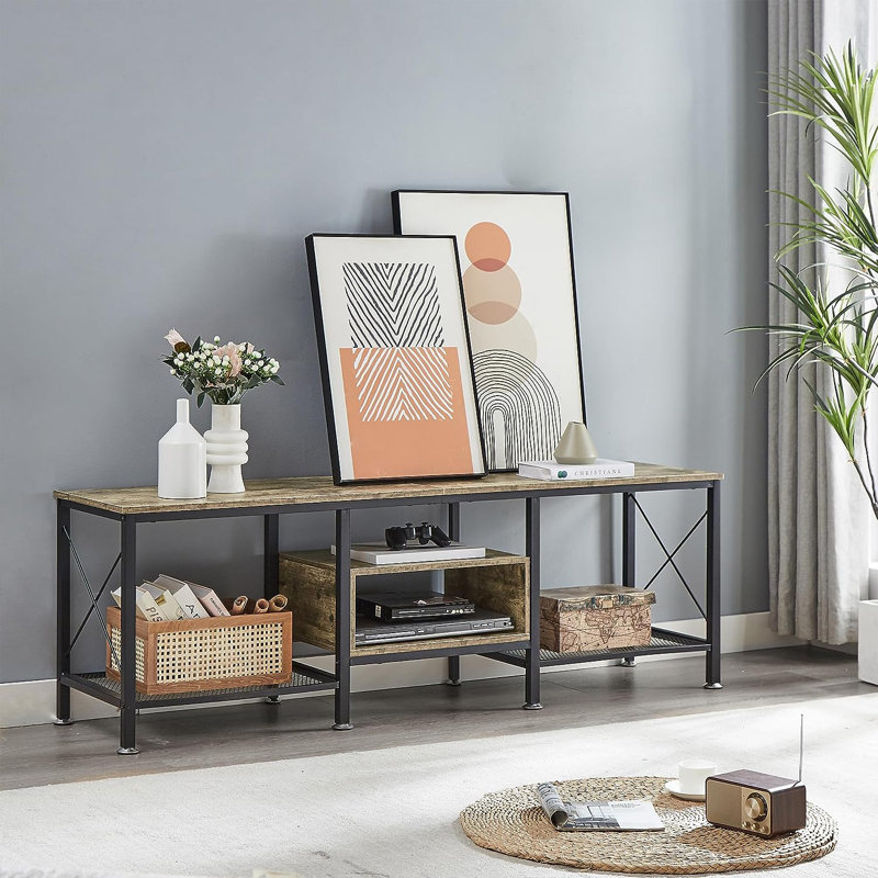 Crédence de rangement l 70 po Jiyeon, gris