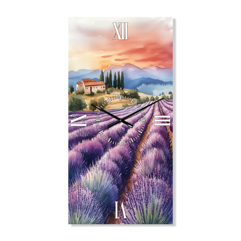 Nakasi II - Horloge murale décorative de ferme, H 40 po x l 20 po - Rectangle