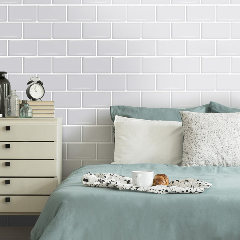10 PCS Peel and Stick Marble Wall Tile Stickers, Grey