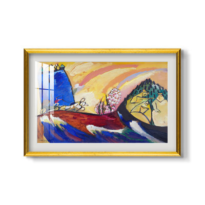 Tableau avec troïka, 1911 - Wassily Kandinsky - Reproduction encadrée sur mesure