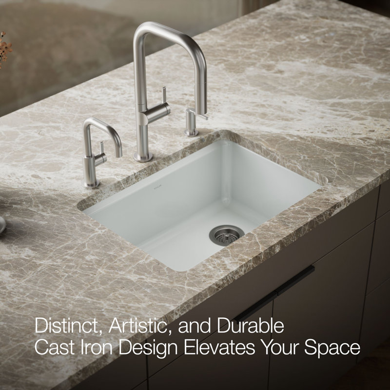 Riverby® 27"L x 22"W Kitchen Sink, Ice Gray