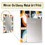 Orange And Blue Rustic Mosaic Pattern - Geometric Decorative Mirror On Metal-113831188