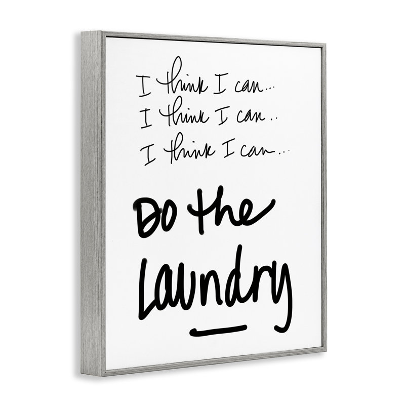 «Think I Can Do Laundry», estampe numérique conçue par SD Graphics Studio, H 20 po x l 16 po, Estampe numérique Farmhouse